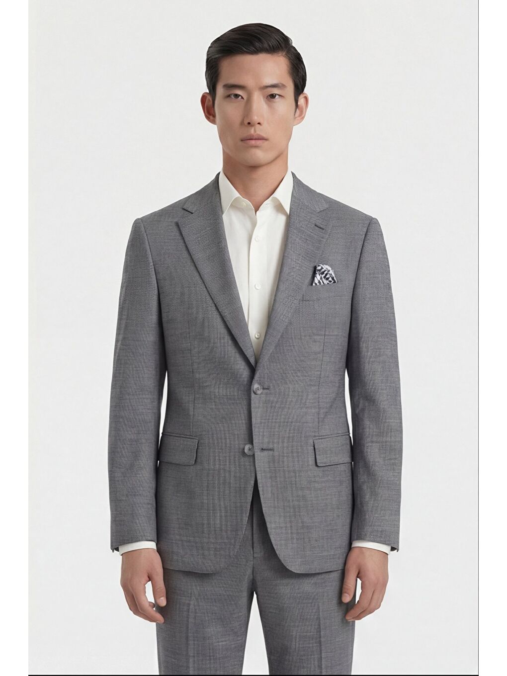 Erkek Viskon Karışımlı 5 Drop Klasik Antrasit Takım Elbise