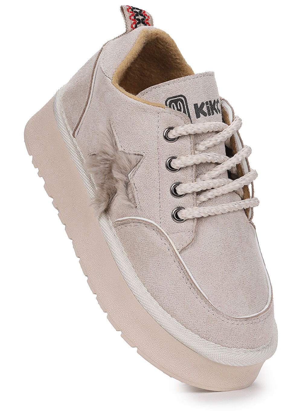 Bej Parva Bağcıklı Kız Çocuk Günlük Spor Bot Ayakkabı