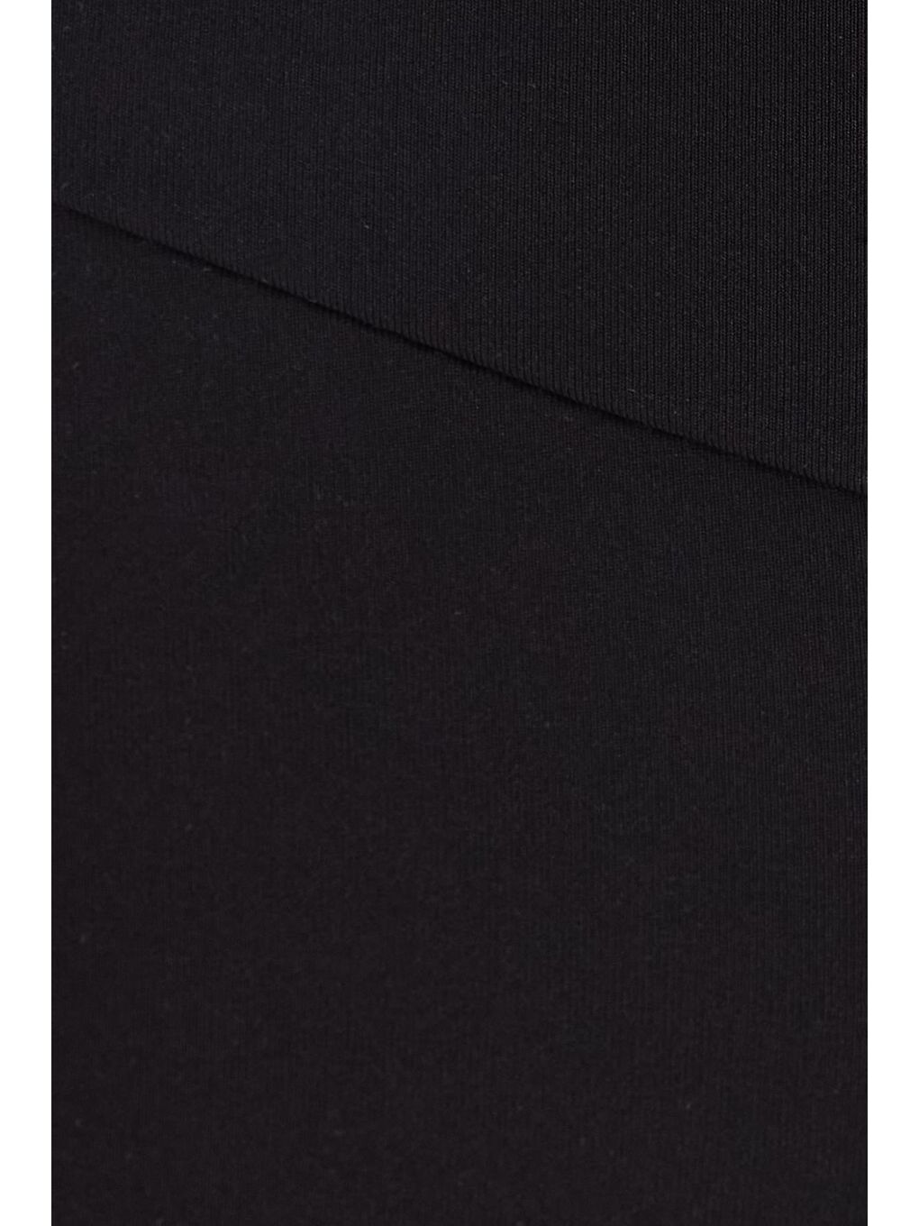 Kadın Süper Slim Beli Lastikli İnterlok Standart Boy Normal Siyah Tayt-5