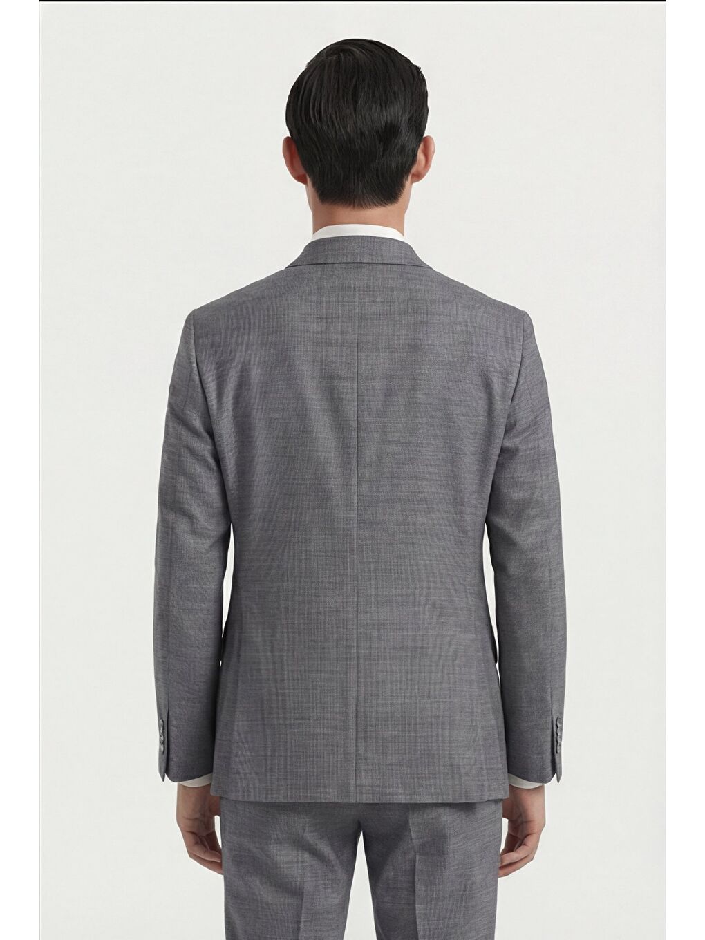 Erkek Viskon Karışımlı 5 Drop Klasik Antrasit Takım Elbise-3