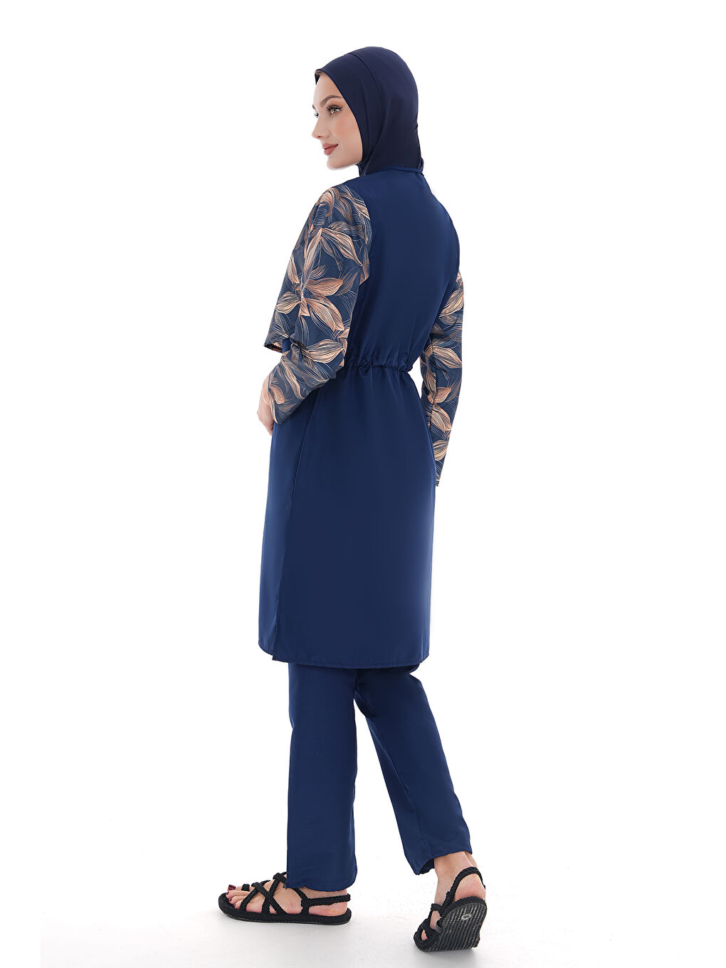 Paraşüt Tam Kapalı Tesettür Mayo Aller 2403 Lacivert-2