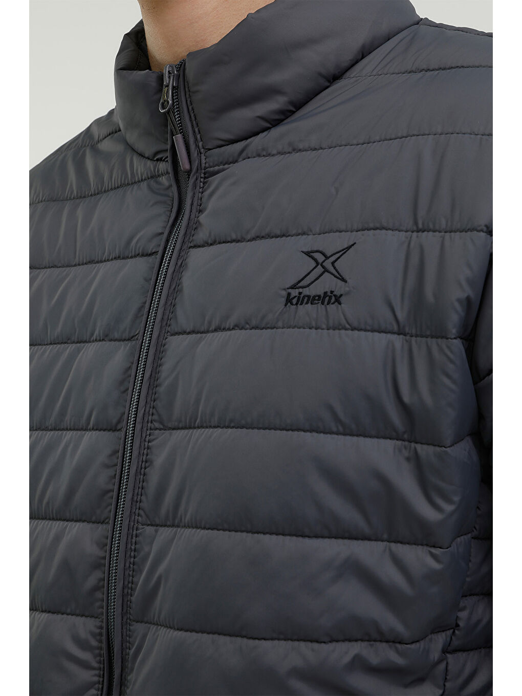 Kinetix Gri M-BASIC MAN PADDED COAT 2 Gri Erkek Mont - 3