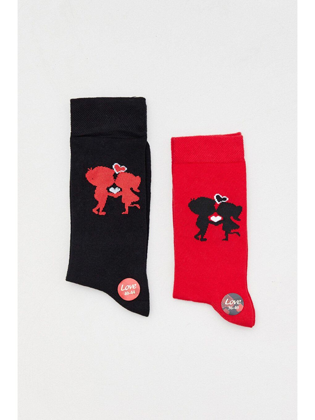 Kırmızı Sevgili Çorabı 2 Li Paket-2