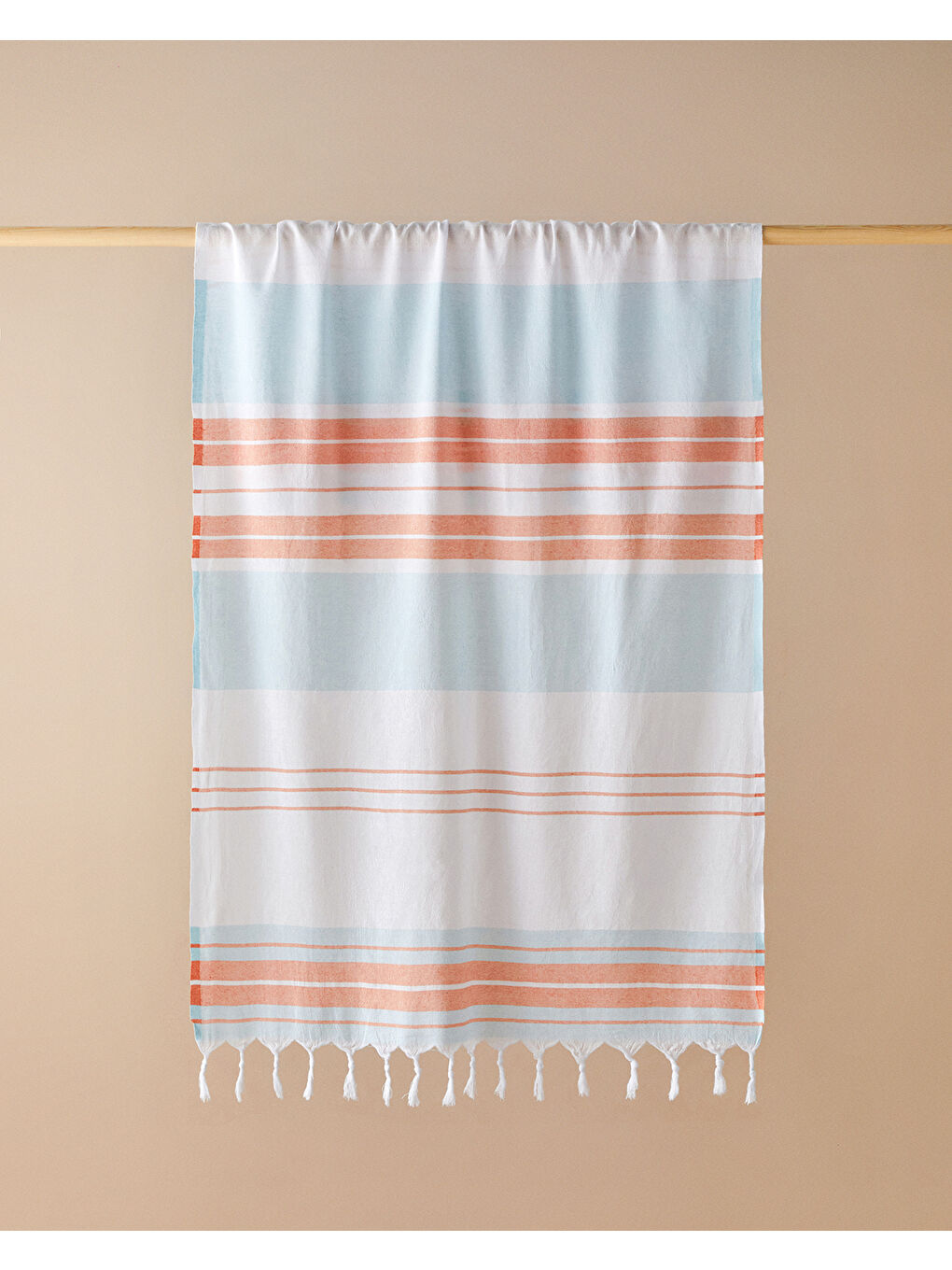 Dolly Çizgili Peştamal 90x150 cm Mavi-Turuncu