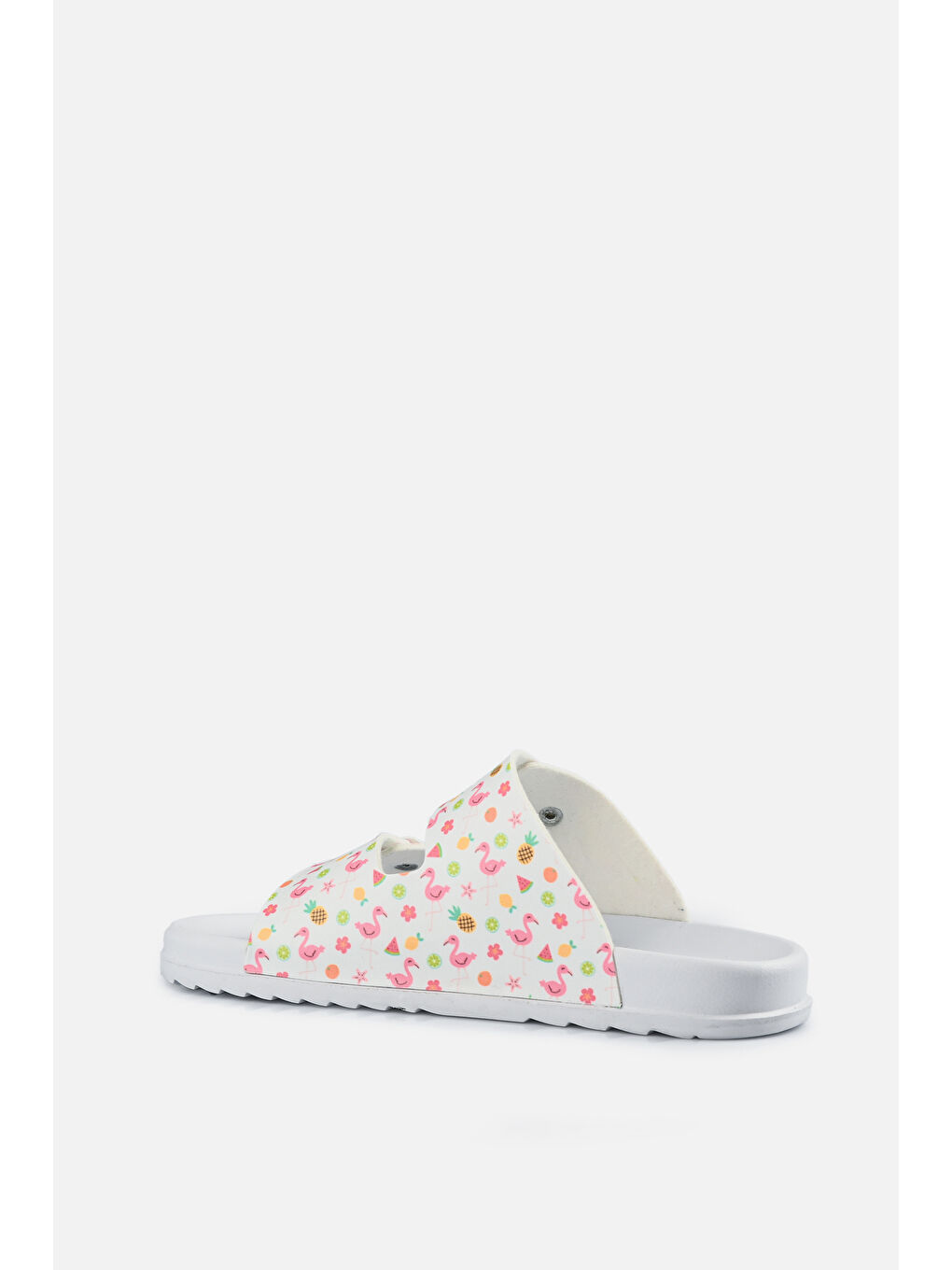 Gibli II Baskılı Kız Çocuk Beyaz Terlik-2