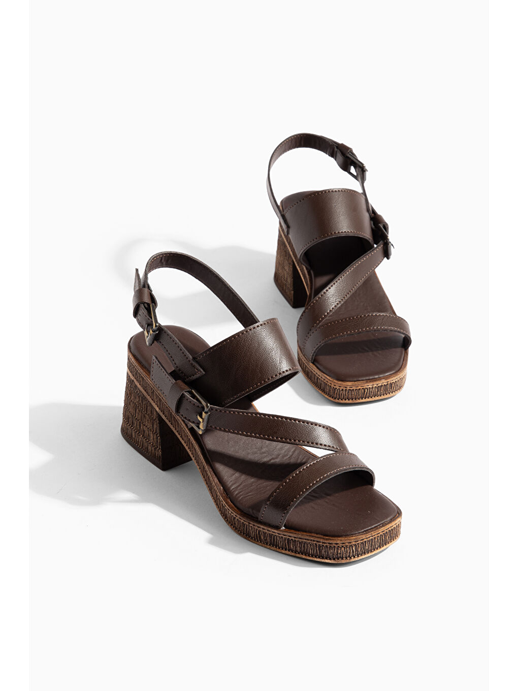 Kahverengi Loske Günlük Ortopedik Klasik Topuklu Kadın Ayakkabı