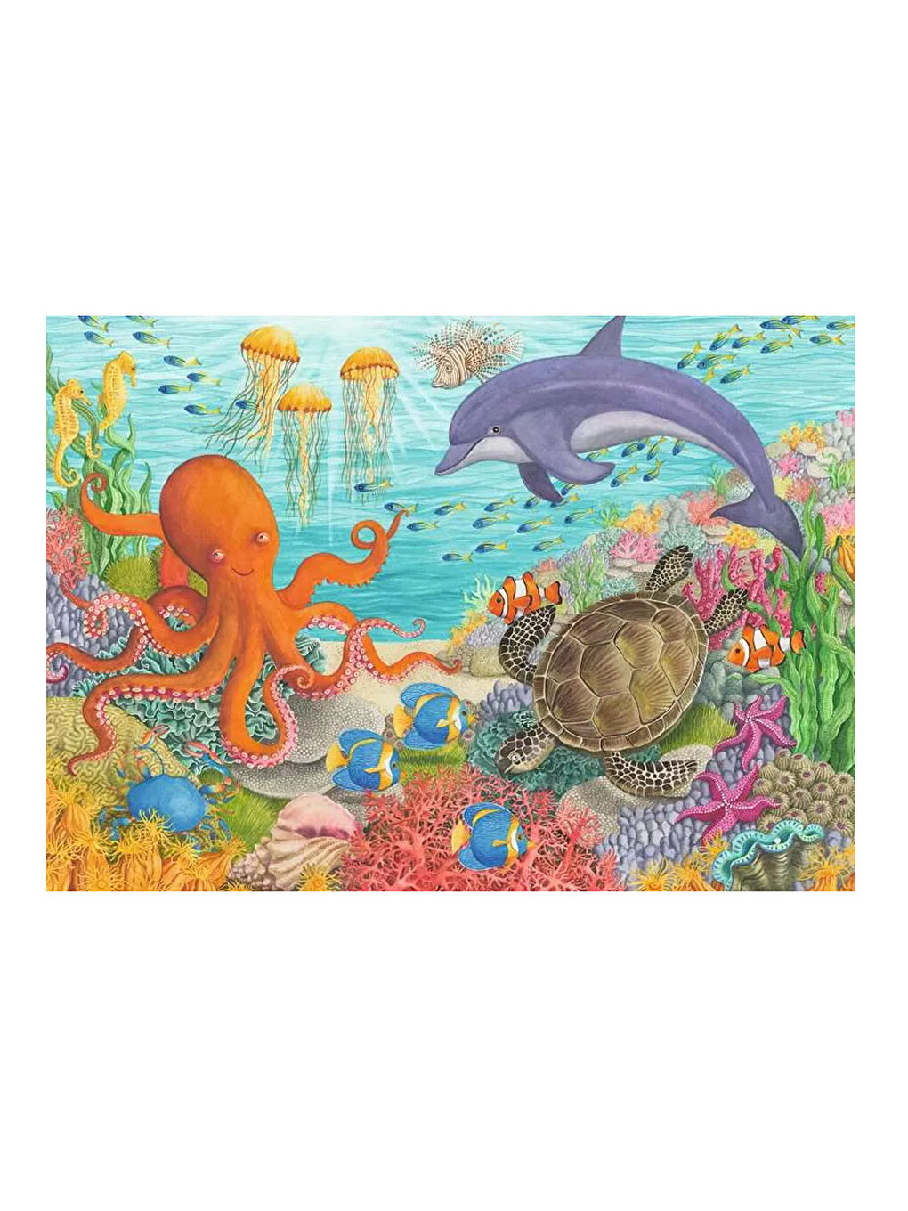 35 Parça Puzzle Okyanus Canlıları 87808-1