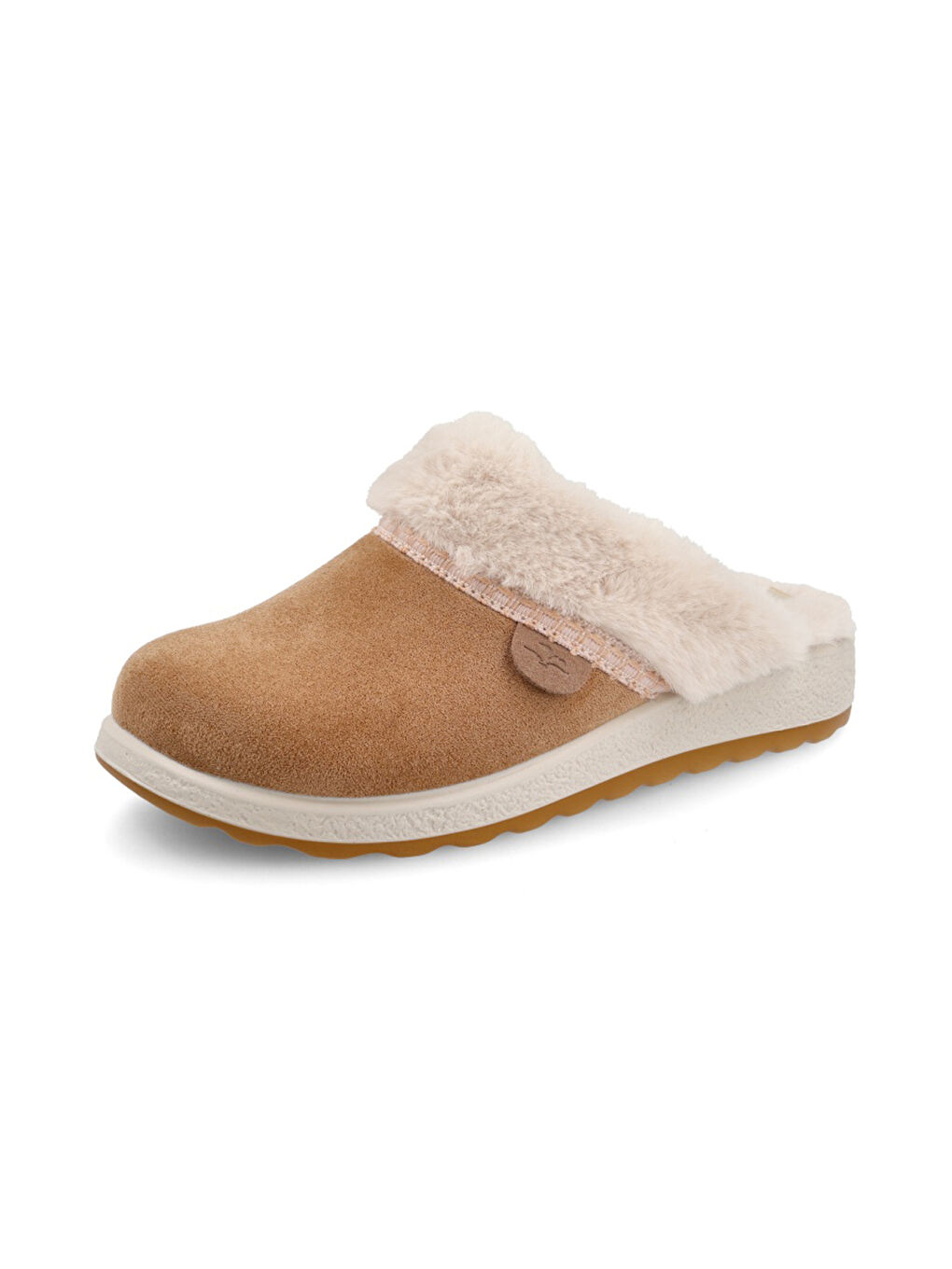 Bej Kadın Ev Terliği 51 Z58 VU CLOTH WOMAN SLIPPER-1