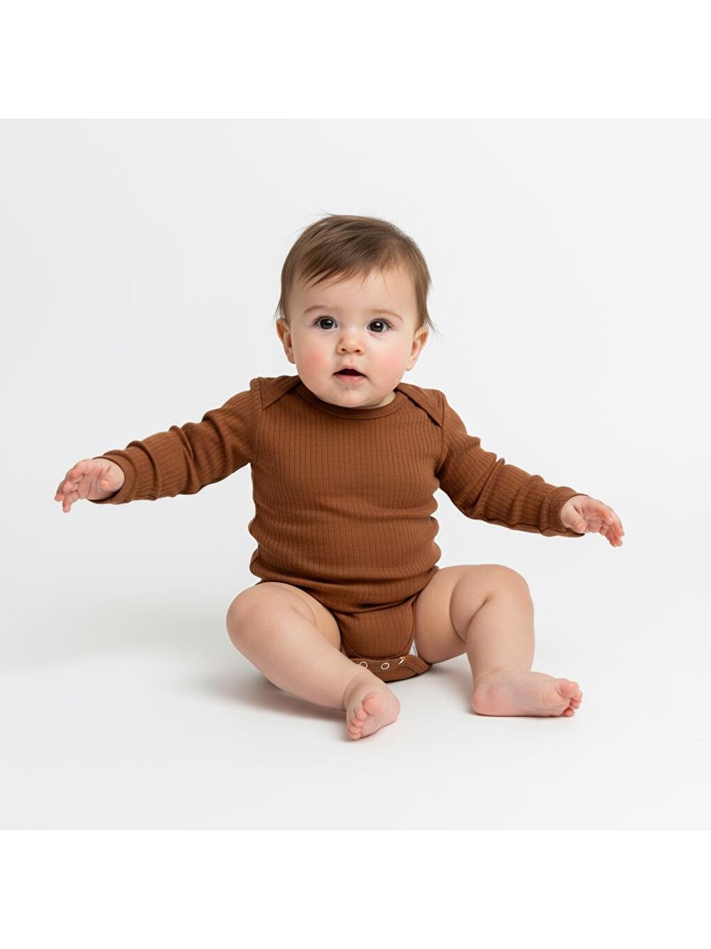 Kahverengi Basic Theme U.Kol Badi 30/1-4