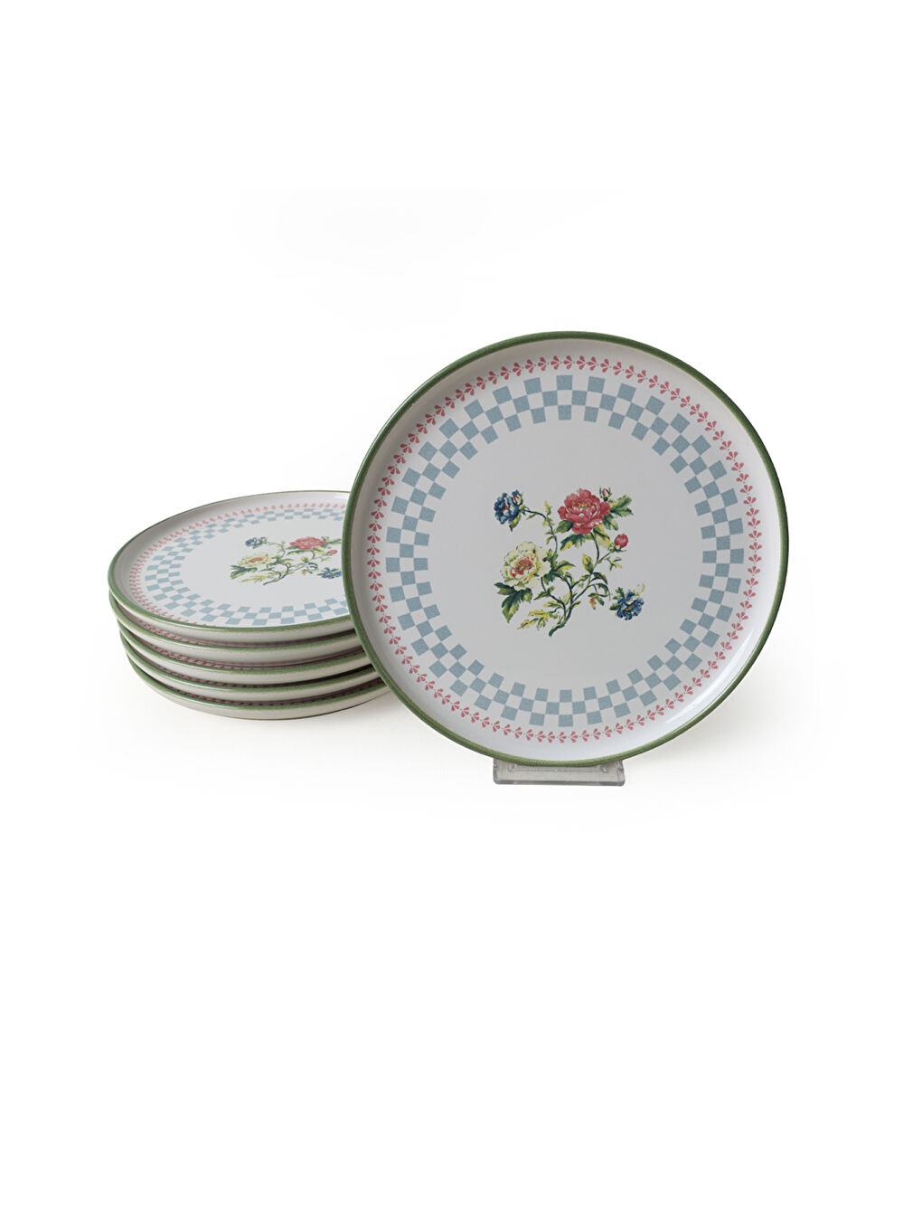 Karışık Rose Line Nordic Pasta Tabağı 22 Cm 6 Adet-6