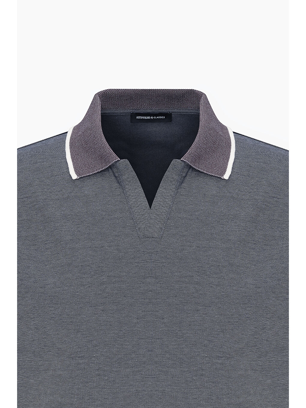 Erkek Antrasit Slim Fit Dar Kesim Pamuklu Polo Yaka Tişört-6