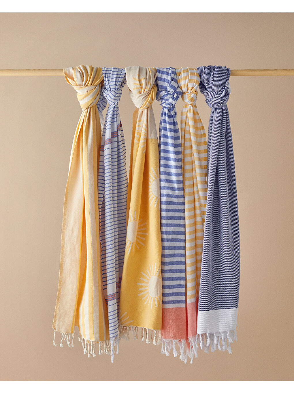 Vina Pamuklu Peştamal 90x150 cm Sarı-2