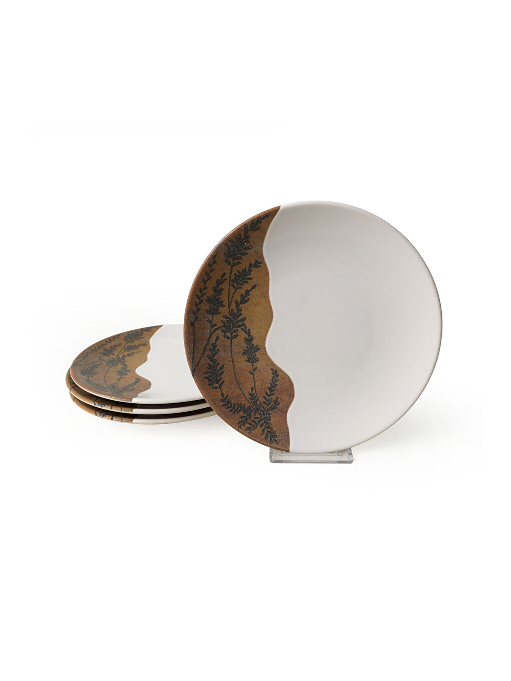 Karışık Terra Leaf Ege Pasta Tabağı 20 Cm 4 Adet-5