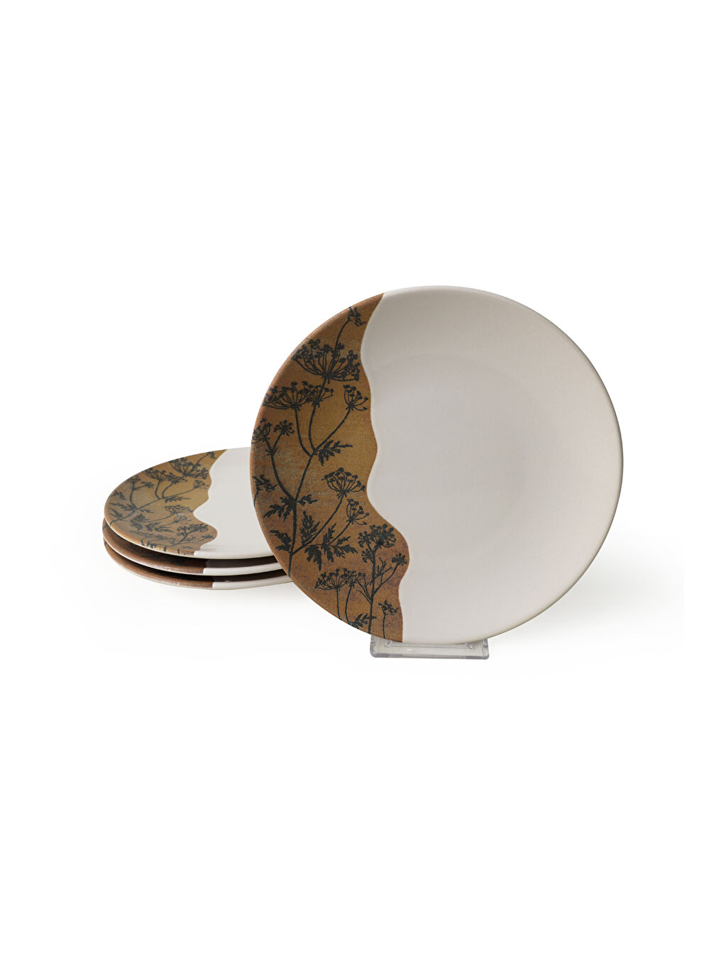 Karışık Terra Leaf Ege Pasta Tabağı 20 Cm 4 Adet-6