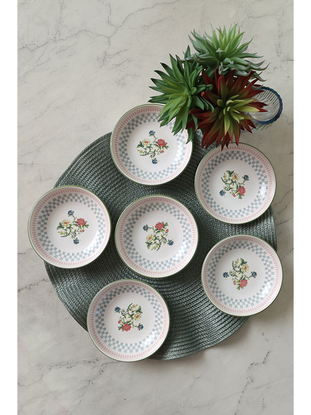 Karışık Rose Line Halka Çerezlik / Sosluk 13 Cm 6 Adet-2