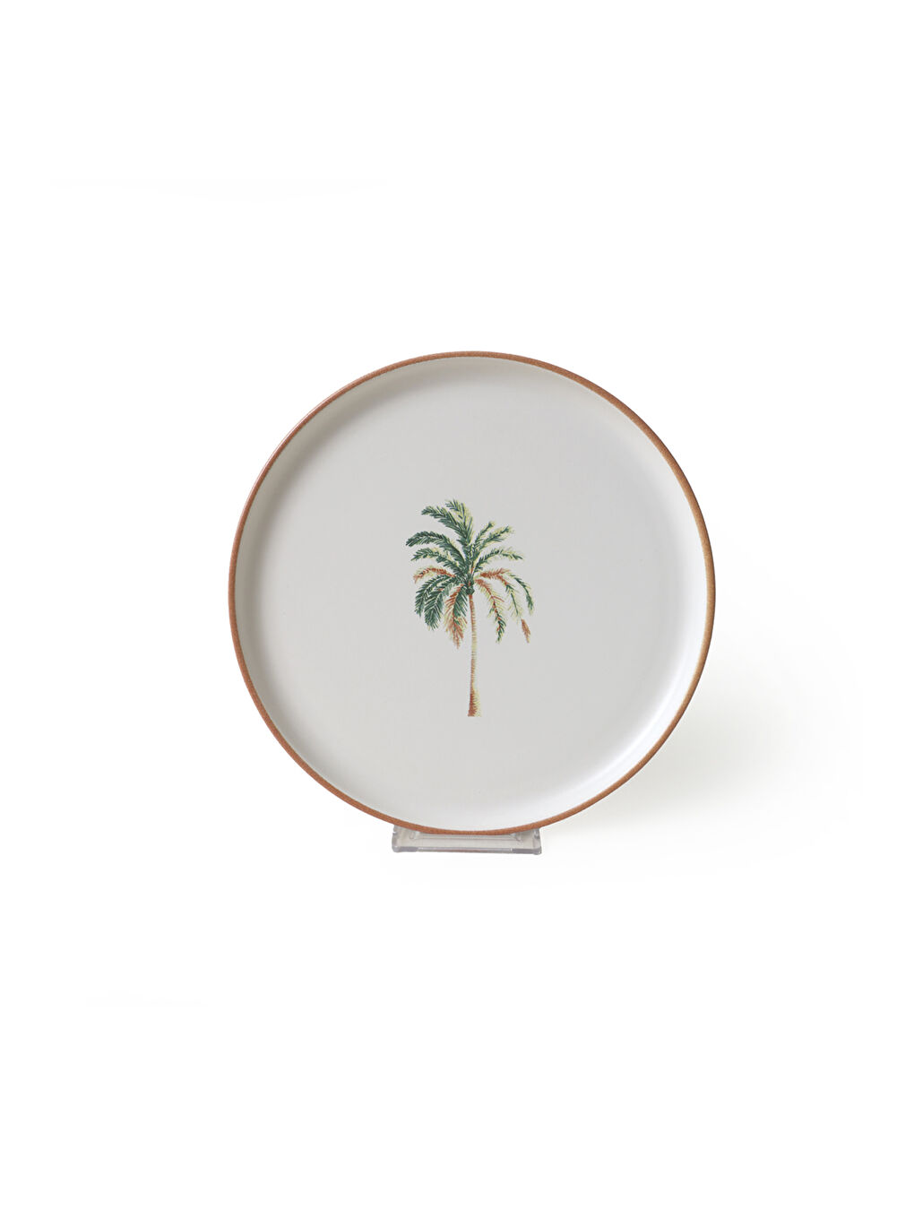 Karışık Bronze Palmiye Nordic Pasta Tabağı 22 Cm 6 Adet-5