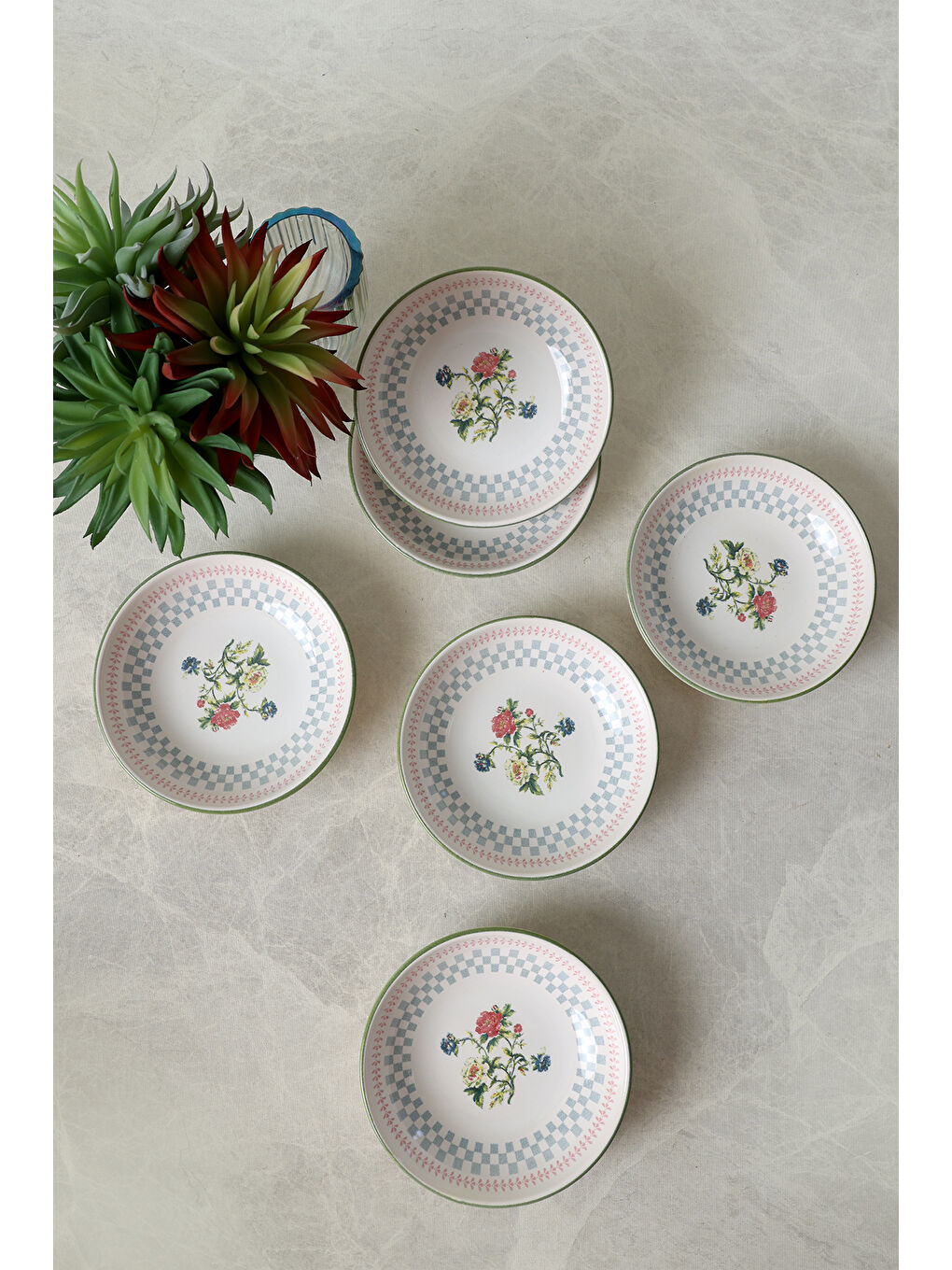 Karışık Rose Line Halka Çerezlik / Sosluk 13 Cm 6 Adet-3