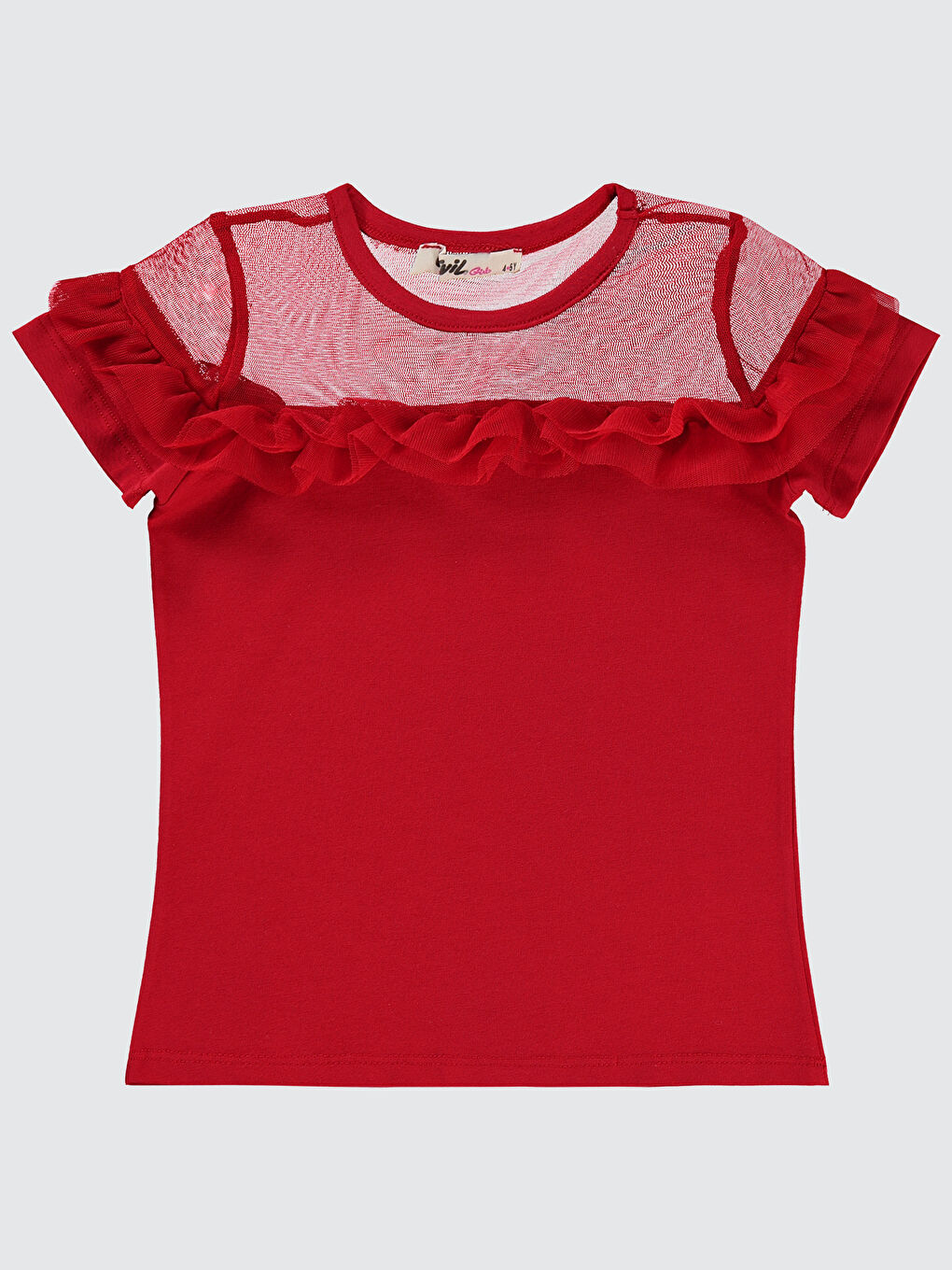 Girls Kız Çocuk Tişört 4-9 Yaş Kırmızı