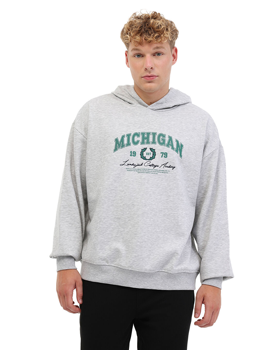 ML ADE 16BLO-04 5PR Gri Erkek Sweatshirt