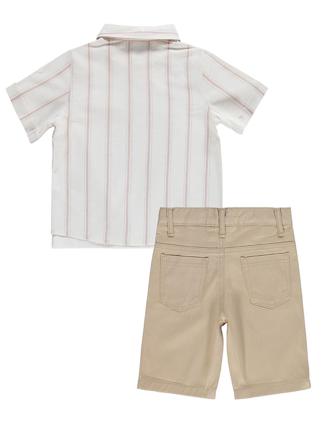 Boys Erkek Çocuk Şortlu 3'lü 2-5 Yaş Takım - Kahverengi 2-3 Yaş-3