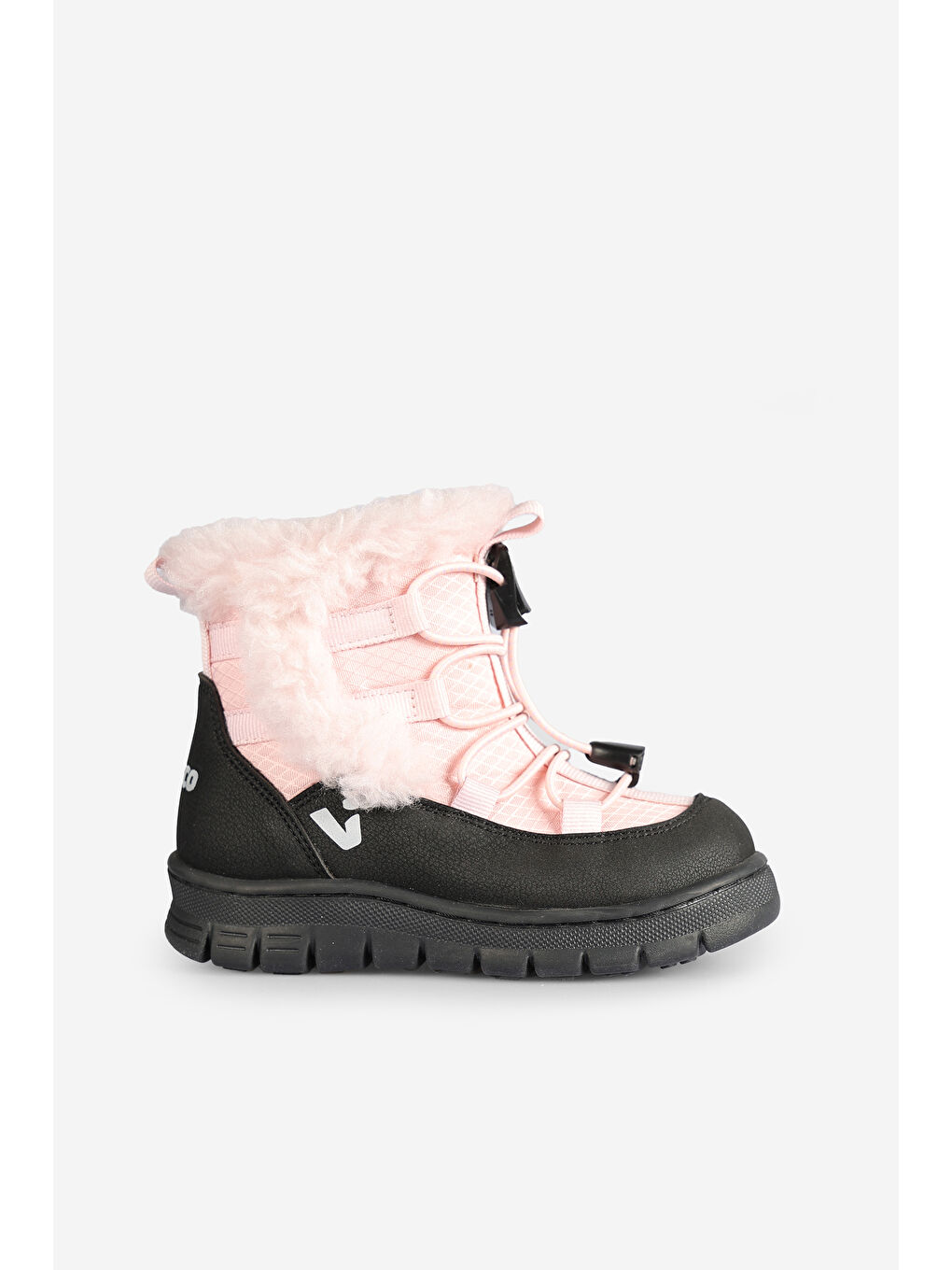 Pembe Nagoya Kürklü Kız Bebek Pudra Bot