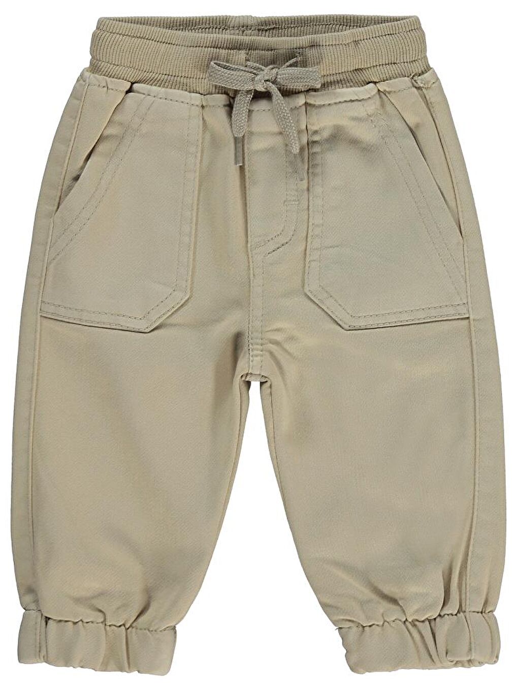 Baby Örme Kumaş 6-18 Ay Pantolon - Bej 12-18 Ay-1