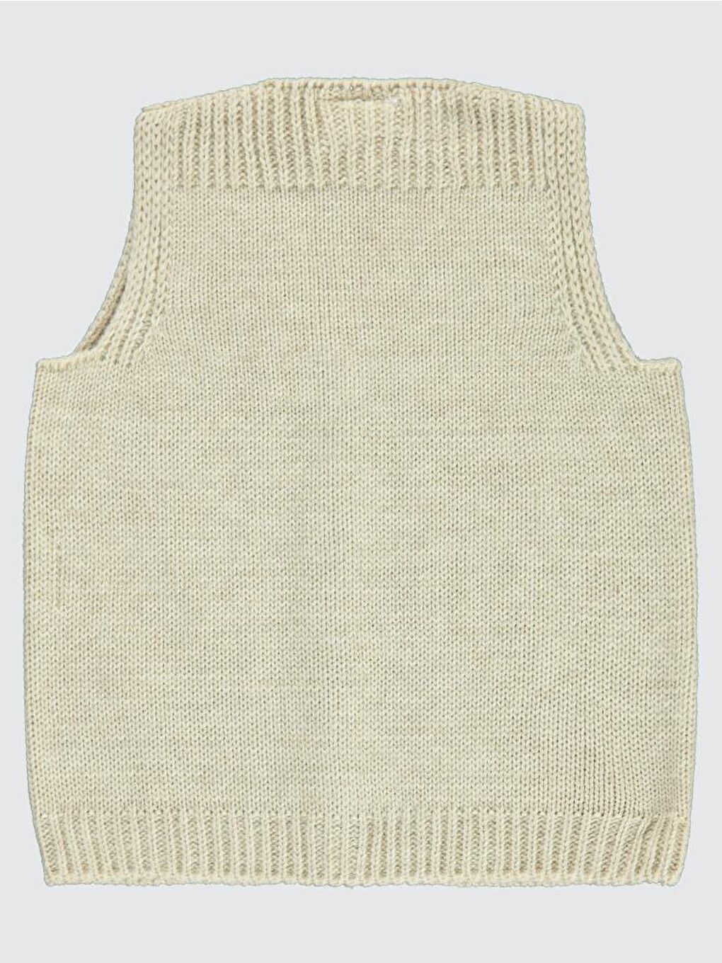 Baby Saç Örgülü 3-18 Ay Yelek - Bej 18-24 Ay-1