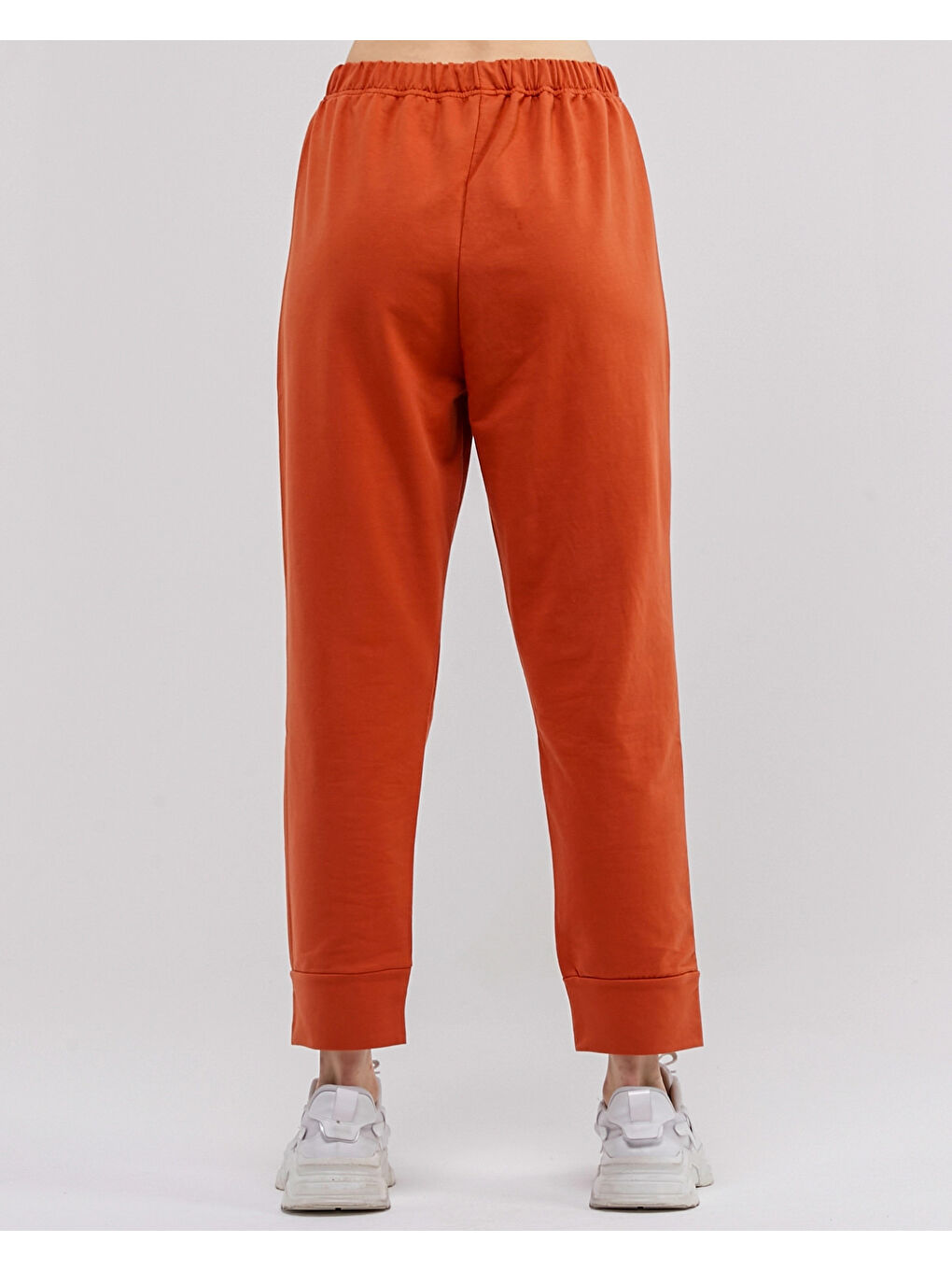 Kahverengi Beli Lastikli Kadın Eşofman Altı N002-4