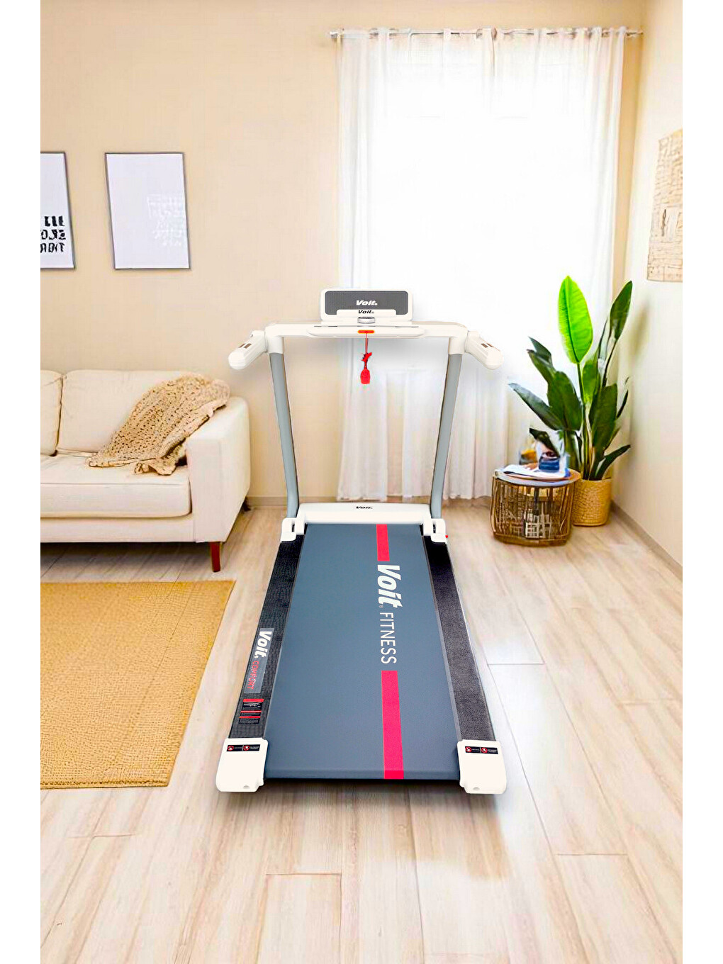 Beyaz Comfort Koşu Bandı Kavisli Ultra Esnek Özel Zemin Geniş Ve Uzun Bant Kurulum Gerektirmez 120kg-1