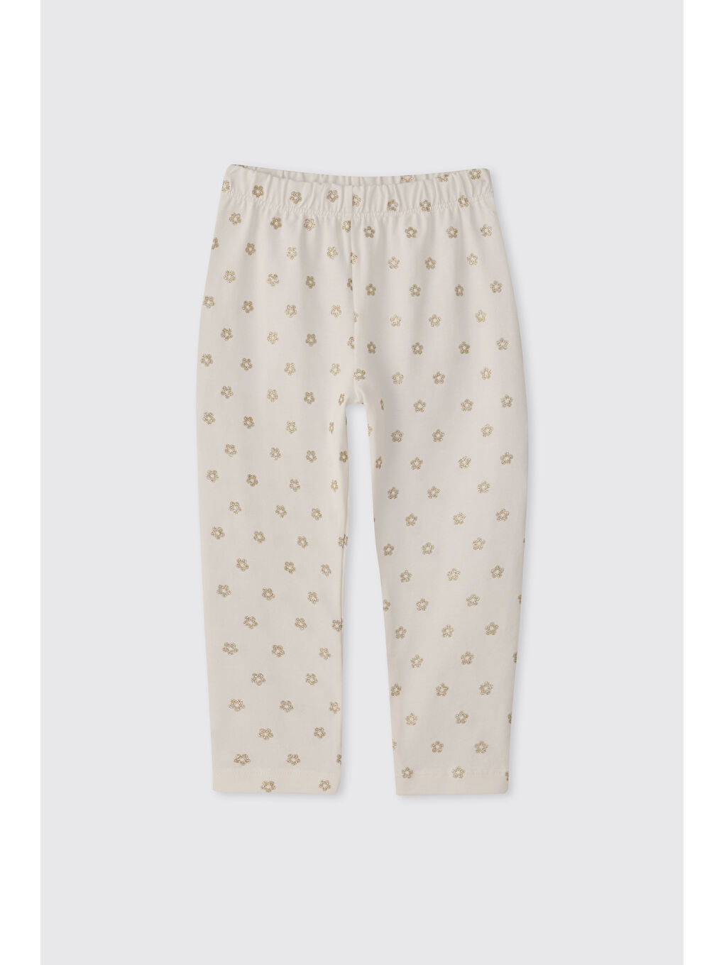 Kız Bebek Simli Bej Tayt