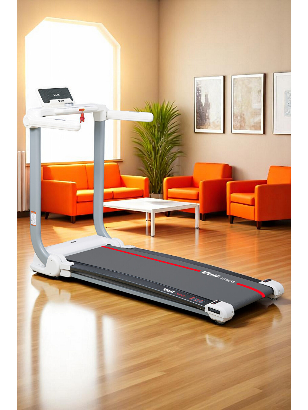 Beyaz Comfort Koşu Bandı Kavisli Ultra Esnek Özel Zemin Geniş Ve Uzun Bant Kurulum Gerektirmez 120kg-2