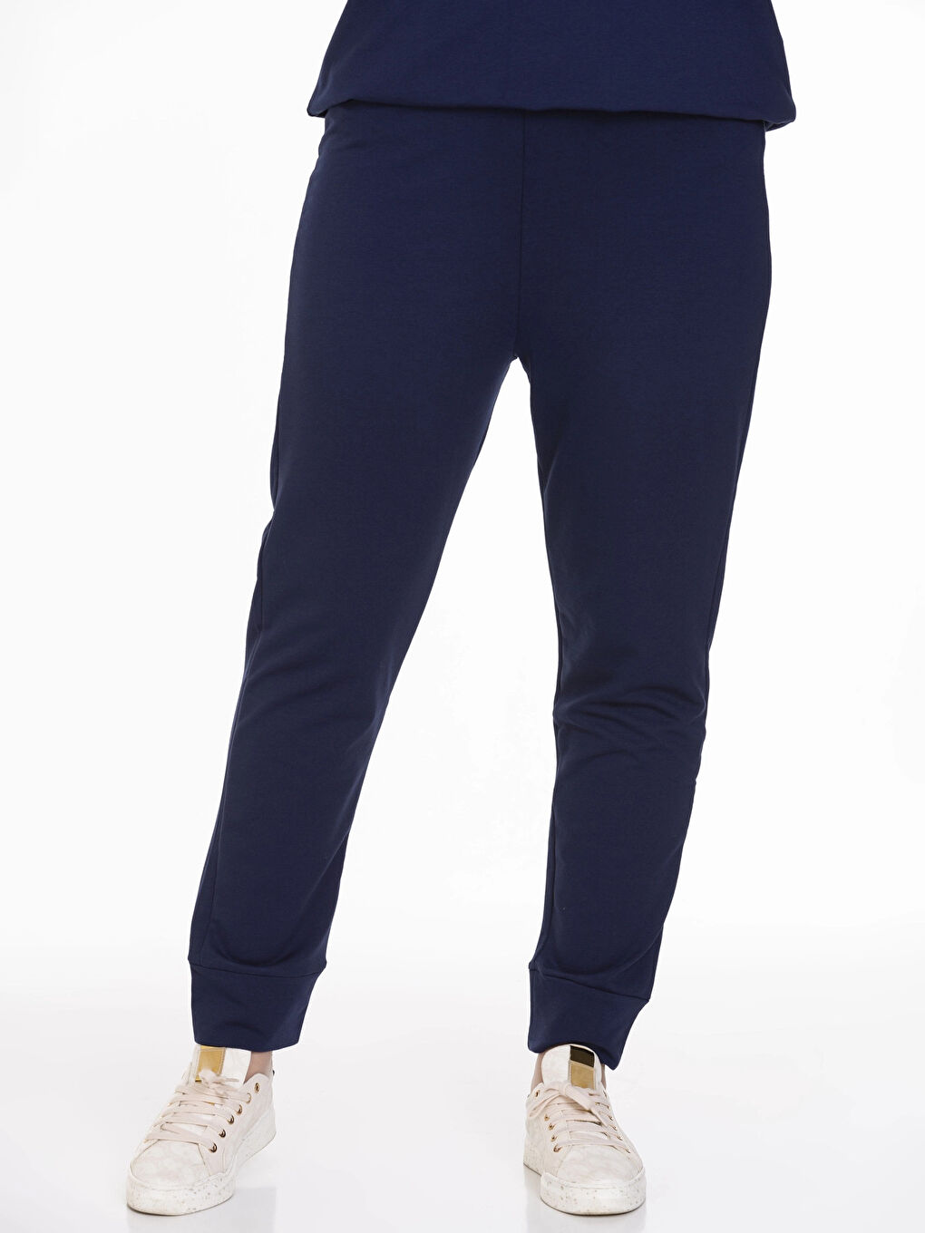 Lacivert Beli Lastikli Kadın Eşofman Altı N002-1