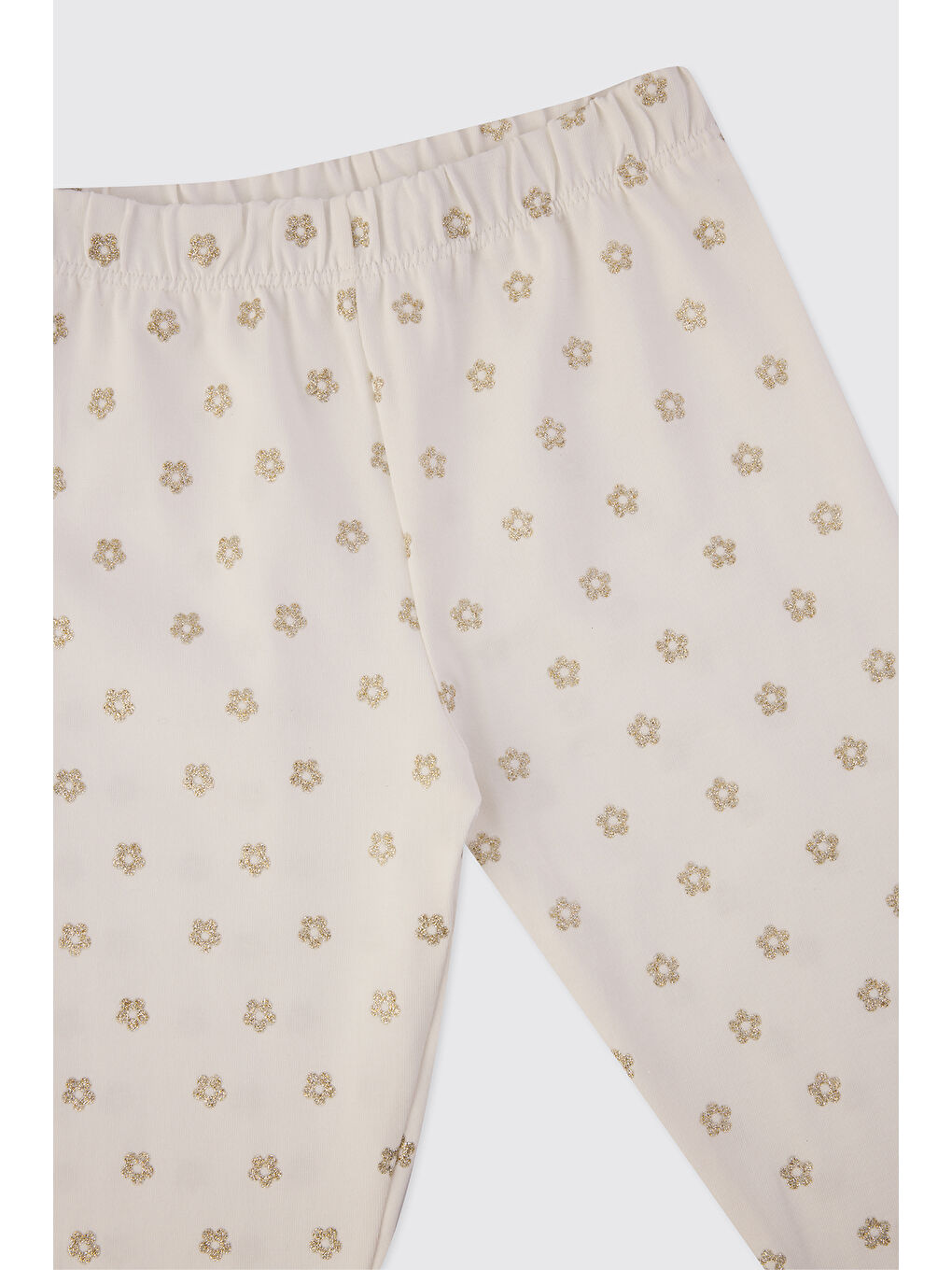 Kız Bebek Simli Bej Tayt-2