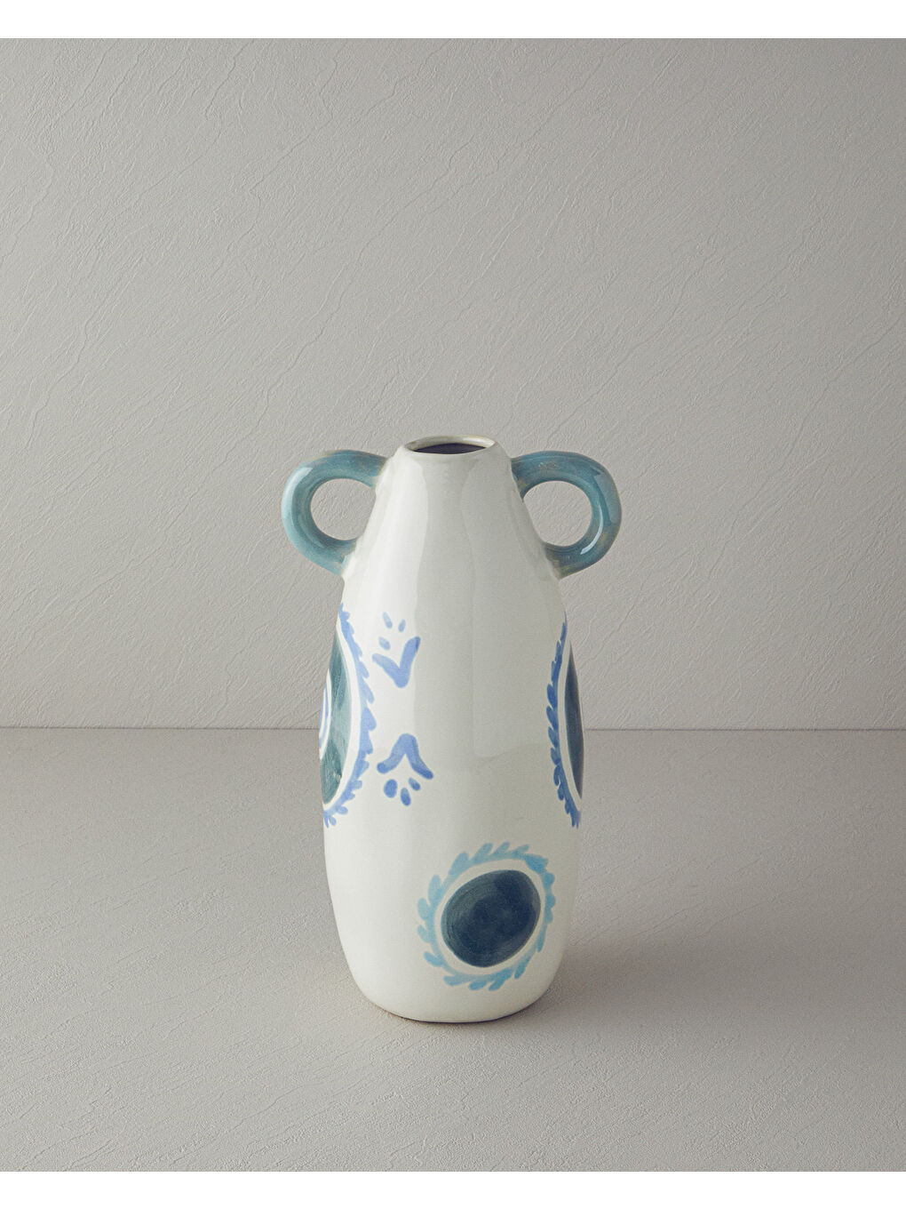 Beyaz Sylvia Stoneware Vazo Multicolor-1