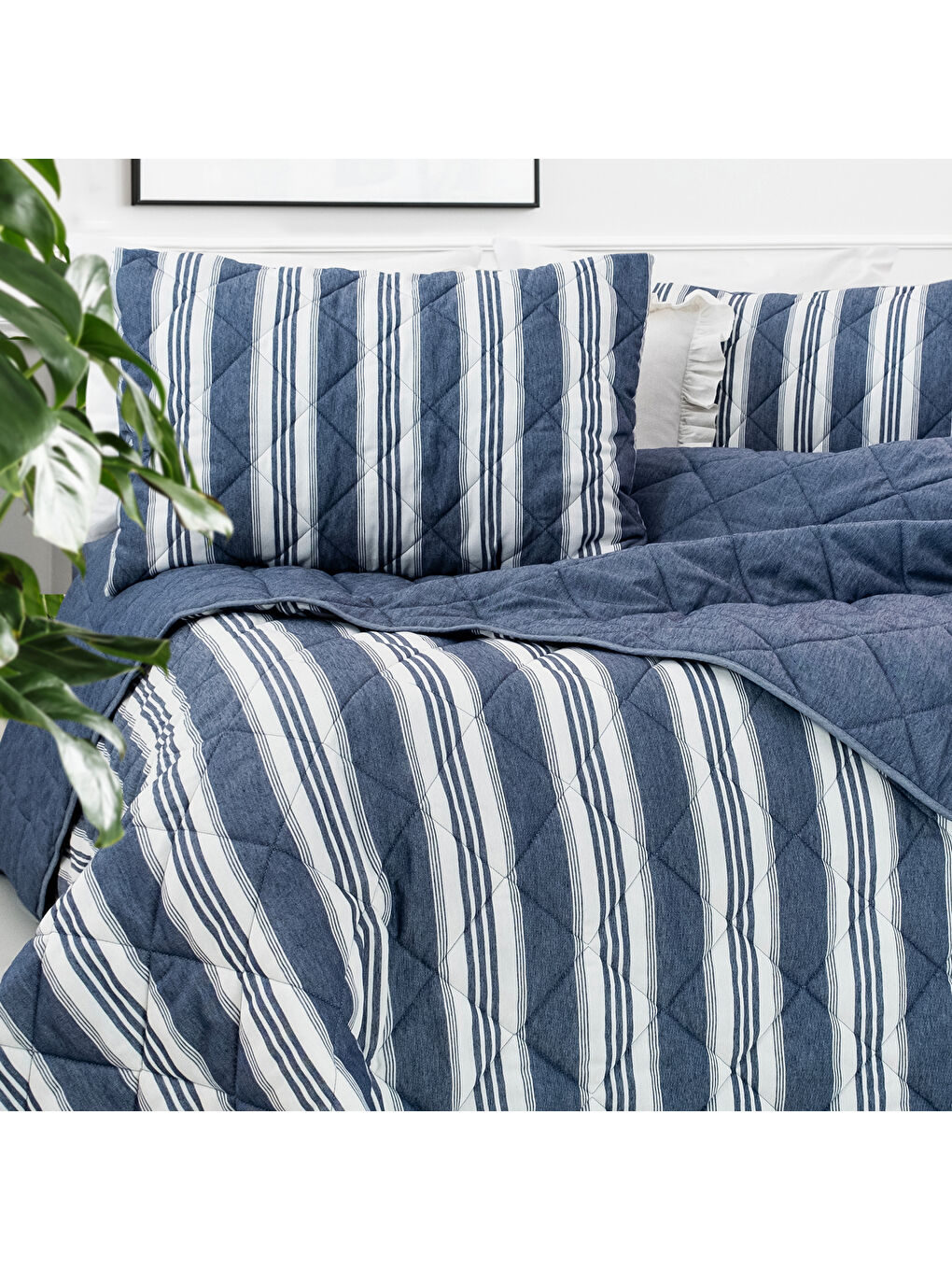 Home İnfinity Çift Kişilik Complete Set 4 Parça-İndigo-4