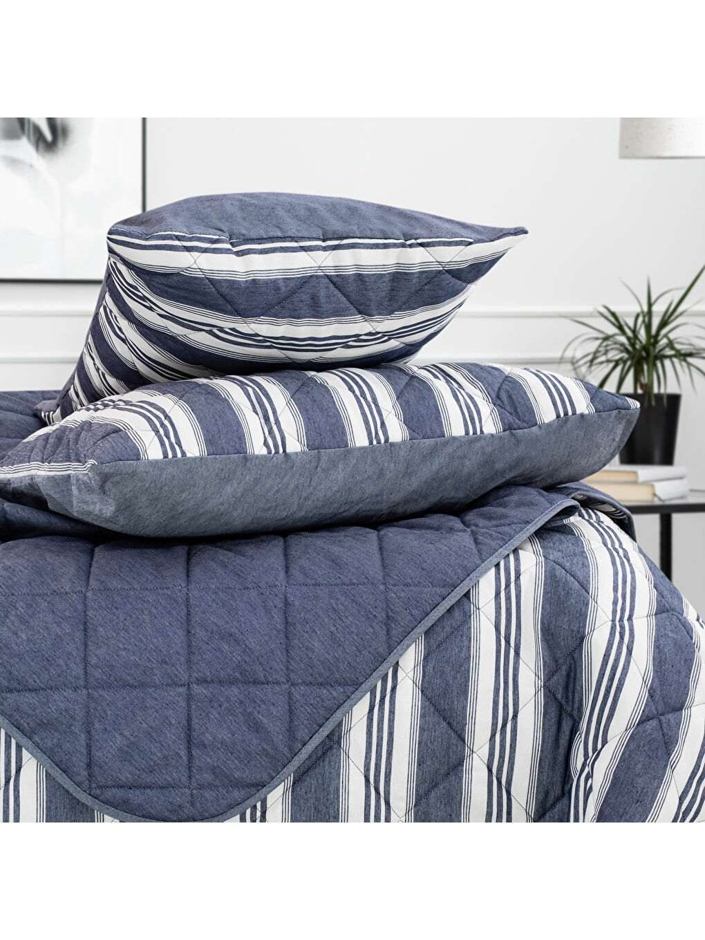 Home İnfinity Çift Kişilik Complete Set 4 Parça-İndigo-5