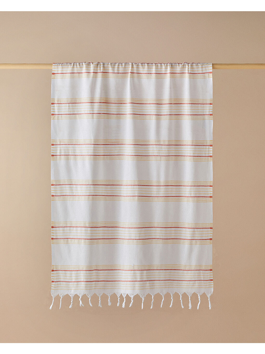 Mayra Çizgili Peştamal 90x150 cm Turuncu-Sarı
