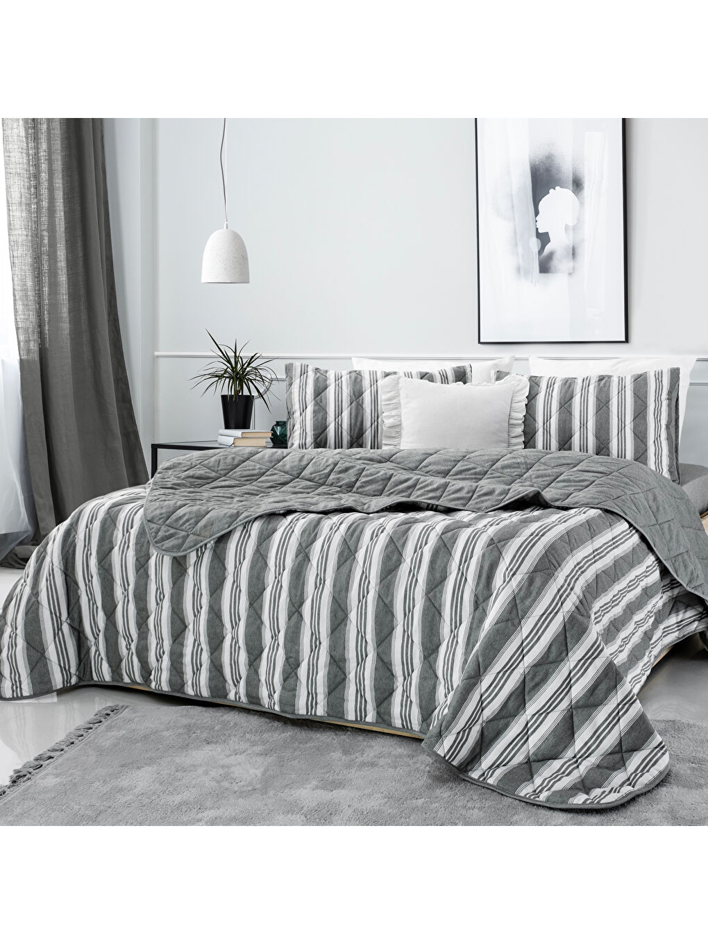 Home İnfinity Çift Kişilik Complete Set 4 Parça-Haki