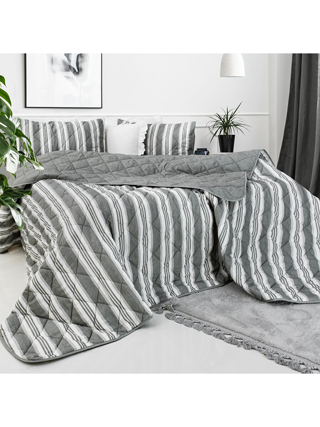 Home İnfinity Çift Kişilik Complete Set 4 Parça-Haki-1