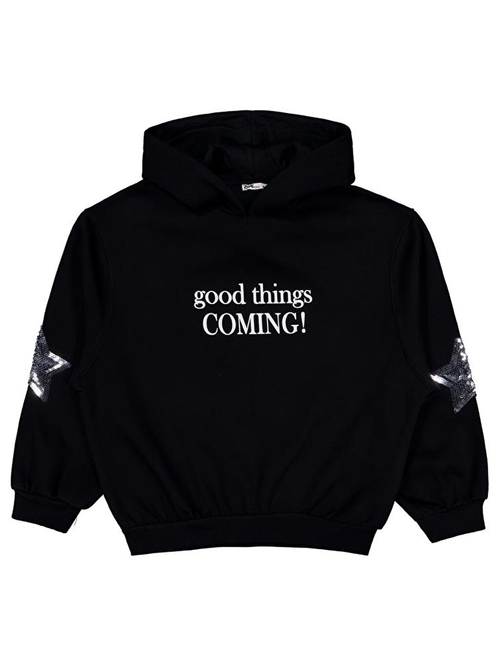 Girls Coming Baskılı 10-13 Yaş Sweatshirt - Siyah 11-12 Yaş