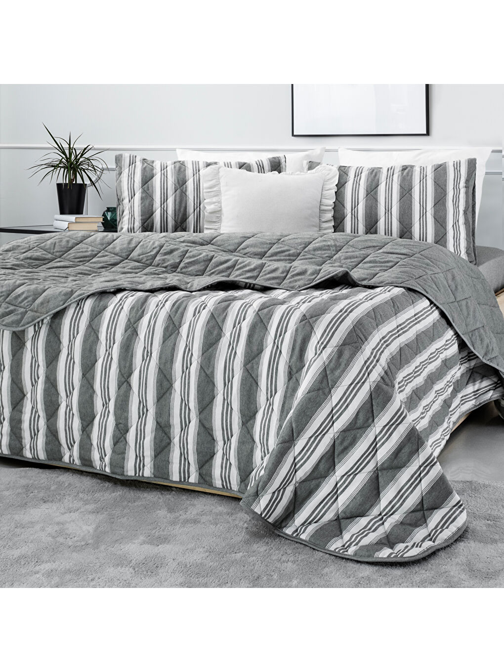 Home İnfinity Çift Kişilik Complete Set 4 Parça-Haki-2