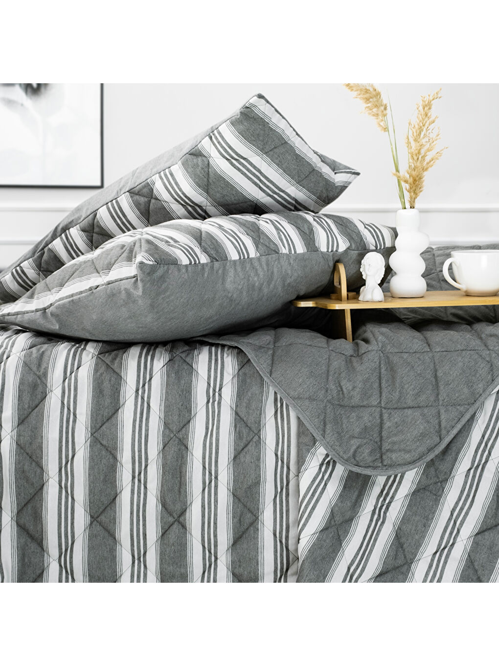 Home İnfinity Çift Kişilik Complete Set 4 Parça-Haki-4