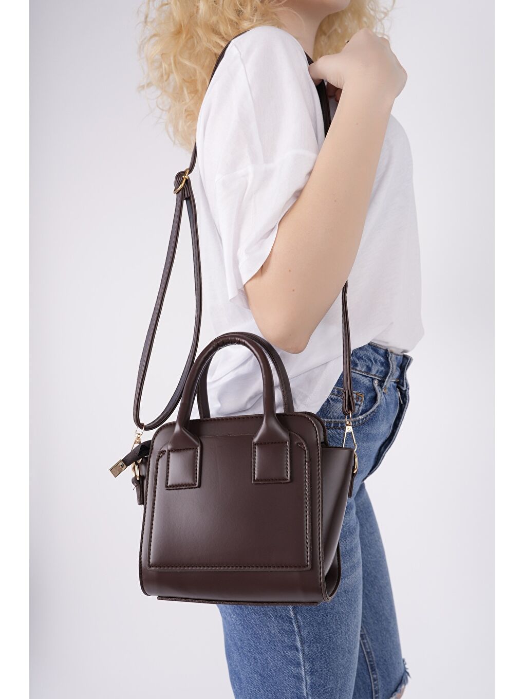 Kahverengi CALVİNO Kadın El ve Omuz Çantası