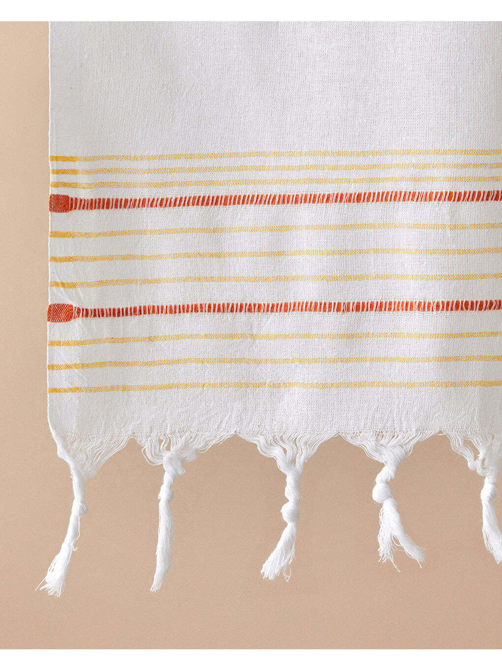 Mayra Çizgili Peştamal 90x150 cm Turuncu-Sarı-1