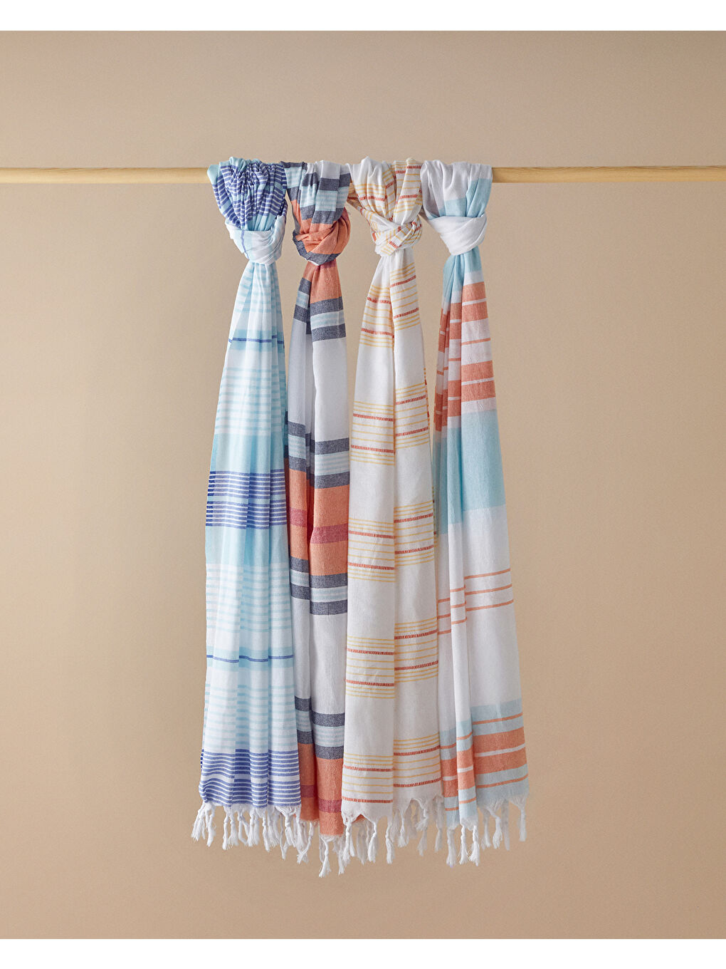 Mayra Çizgili Peştamal 90x150 cm Turuncu-Sarı-2