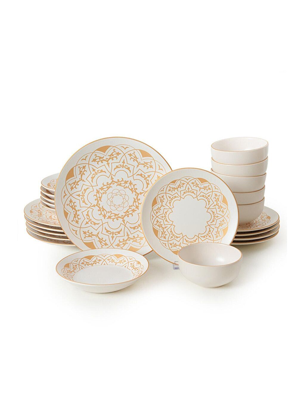 Beyaz Hatırat Yemek Takımı 24 Parça 6 Kişilik-7