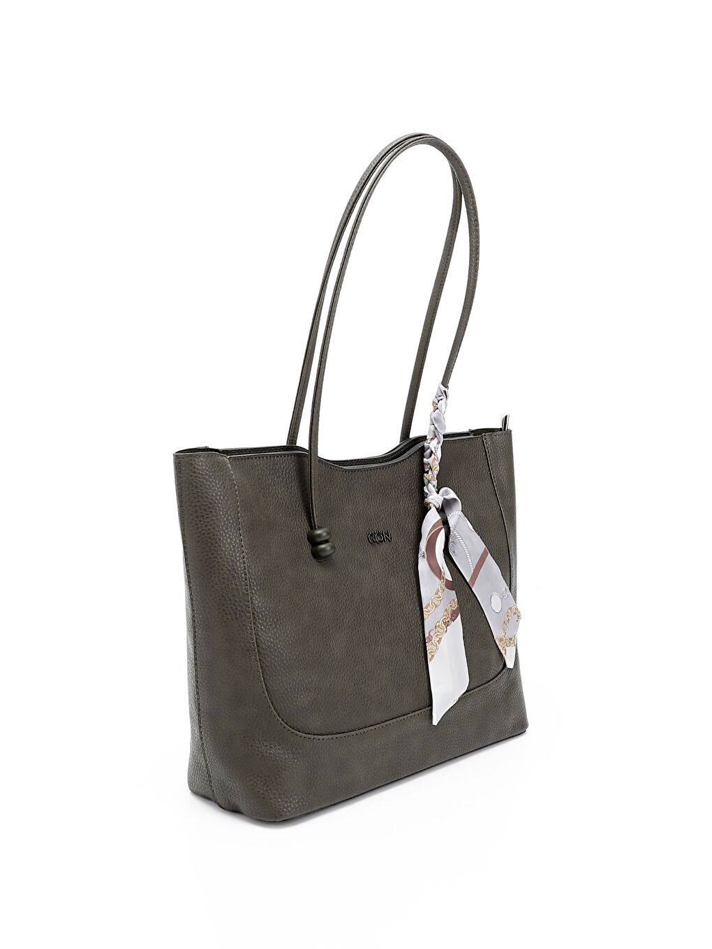 Haki Kadın HAKİ-YEŞİL Fularlı Yavrulu Omuz Çantası-1