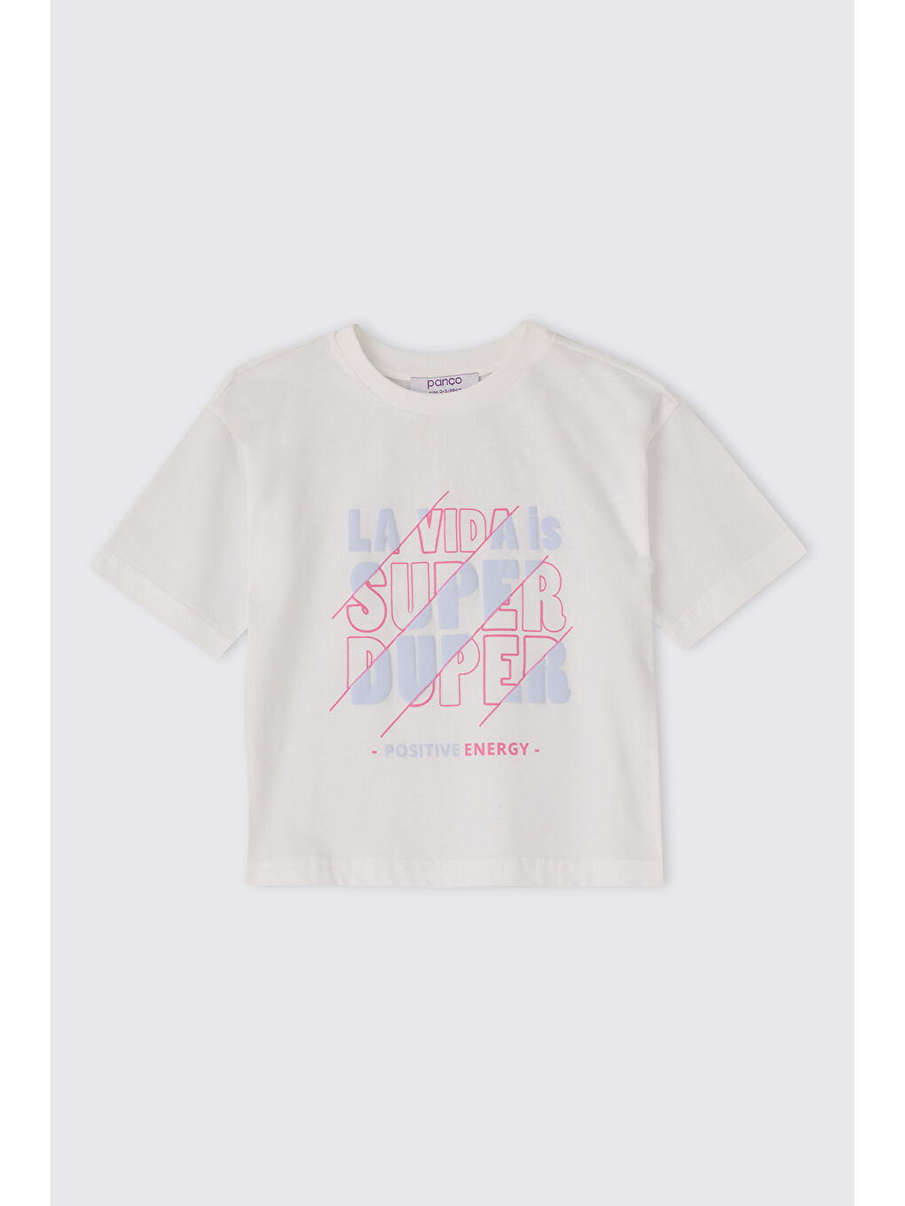 Erkek Bebek Baskılı Kısa Kollu Beyaz Tişört