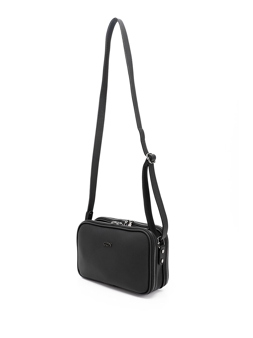 Siyah Kadın KOYU SİYAH Uzun Askılı Omuz Çantası-2