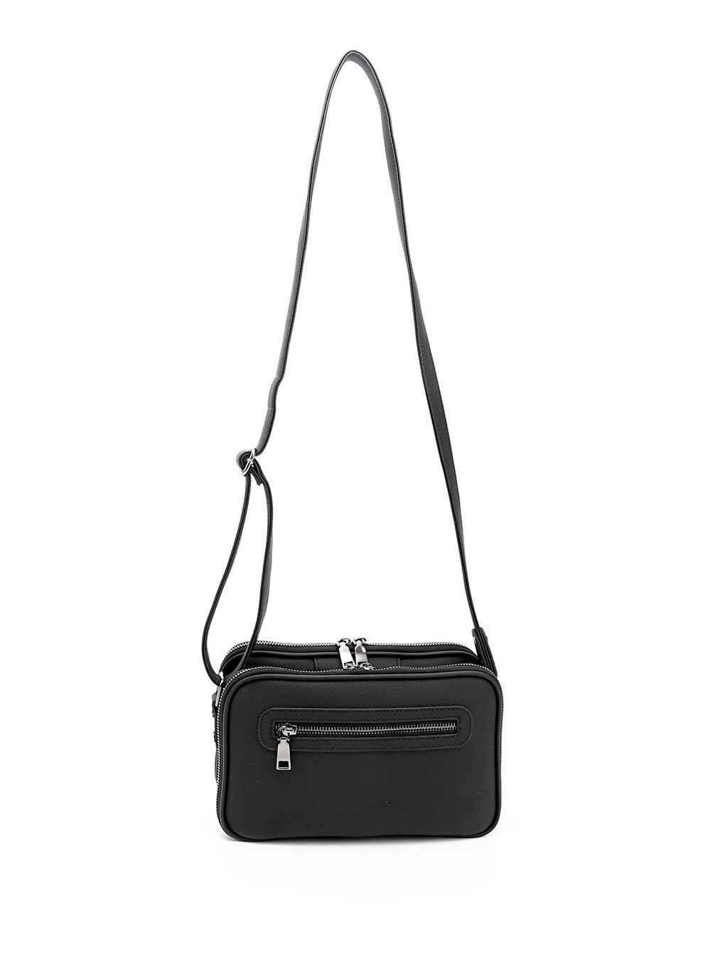 Siyah Kadın KOYU SİYAH Uzun Askılı Omuz Çantası-3